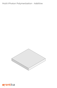 Multiphoton-polymerization (MPP) is a technology that enables the production of arbitrary shape polymeric structures within submicrometric resolution. First, a photoresist sample is prepared by drop-casting polymer material mixed with a photoinitiator on the glass slide and then pre-baking. Afterward, the 3D microstructure is fabricated using a direct laser writing technique. Consequently, the polymer hardens in places of drop where it is affected by laser radiation due to a process called photopolymerization. Finally, the microstructure is immersed in an organic solvent to develop an unpolymerized photoresist.