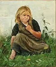 Girl Sitting in the Grass