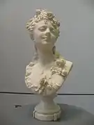 Woman with roses
