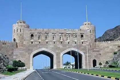 Image 24Muscat Municipality works continuously to beautify the city. Such gates dot roads around Muscat and showcase the traditional roots of the Sultanate (from Tourism in Oman)