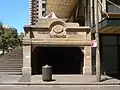 Museum station entrance at the Downing Centre, Castlereagh Street