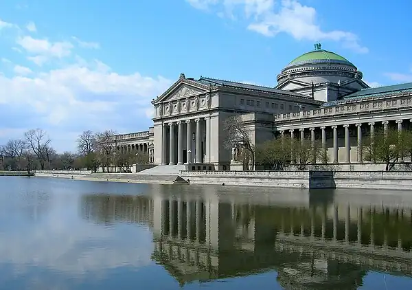 Image 54The Museum of Science and Industry in Chicago. The building was designed by Charles B. Atwood for D. H. Burnham & Company to house exhibits for the 1893 World's Columbian Exposition. Image credit: zooey (photographer), Jasenlee~commonswiki (upload) (from Portal:Illinois/Selected picture)