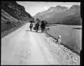 The musicians Fränzli near Sils, ca. 1900