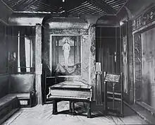 Music room in the Bahrens house in Darmstadt, grand piano of Schiedmayer Pianoforte Factory Stuttgart, completed in 1901