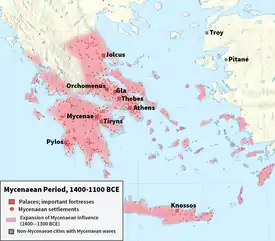 Image 2Mycenaean Greece, c. 1400–1100 BC. (from History of Greece)