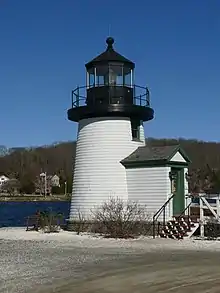 A photograph of the Mystic Seaport Light