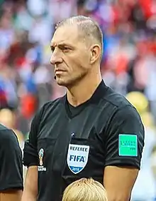 Pitana at the 2018 FIFA World Cup