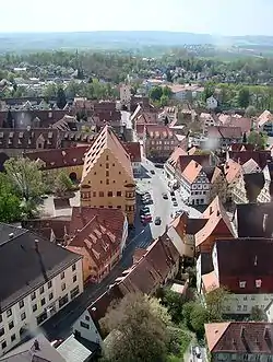 Nördlingen, south view from the church tower Daniel