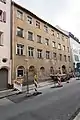 The 17th century former tanners house 'Hintere Ledergasse 43' before its restoration by the Old Town Friends.