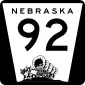 State Highway 92 marker