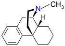 Chemical structure of N-methylmorphinan.