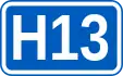 Highway H13 shield}}