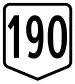 Route 190 shield