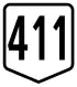 Route 411 shield