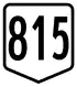 Route 815 shield