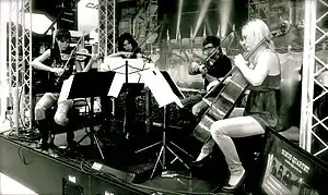 Sonus Quartet playing the 2010 NAMM Show