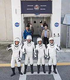 Crew-5 astronauts prior to launch