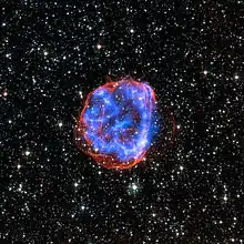 SNR 0519–69.0 - remains of an exploding star in the Large Magellanic Cloud.