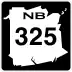 Route 325 marker