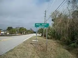 County Road 597 entering Weeki Wachee Gardens