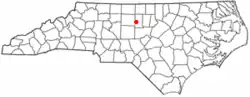 Location of Alamance, North Carolina