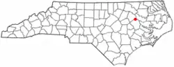 Location of Bethel, North Carolina