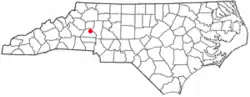 Location of Claremont, North Carolina