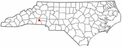 Location of Fallston, North Carolina