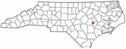 Location of La Grange, North Carolina