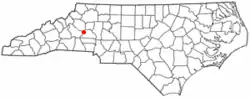 Location of Long View, North Carolina