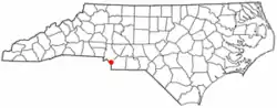 Location of Marvin, North Carolina