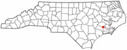 Location of Trent Woods, North Carolina