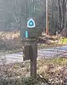 Signpost in Moraine State Park, Pennsylvania