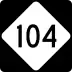 North Carolina Highway 104 marker