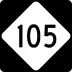 North Carolina Highway 105 marker