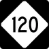 North Carolina Highway 120 marker