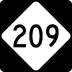 North Carolina Highway 209 marker