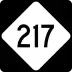 North Carolina Highway 217 marker