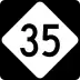 North Carolina Highway 35 marker