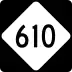 North Carolina Highway 610 marker