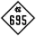 North Carolina Highway 695 marker