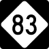 North Carolina Highway 83 marker