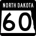 North Dakota Highway 60 marker