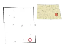 Location of Nome, North Dakota