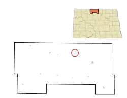 Location of Souris, North Dakota