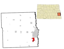 Location of Horace, North Dakota