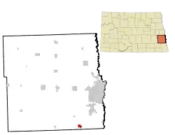 Location of Kindred, North Dakota