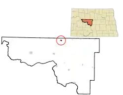 Location of Max, North Dakota