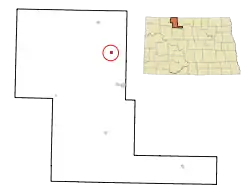 Location of Loraine, North Dakota