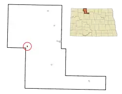 Location of Tolley, North Dakota